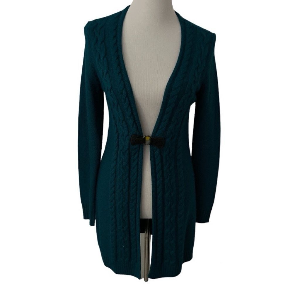 Calvin Klein Green Wool Blend Cardigan size S